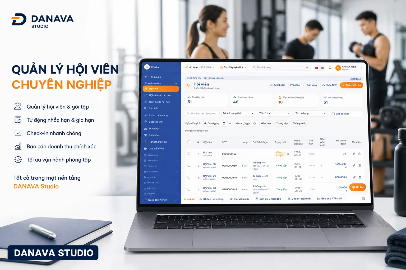 Quản lý hội viên không bỏ sót ai