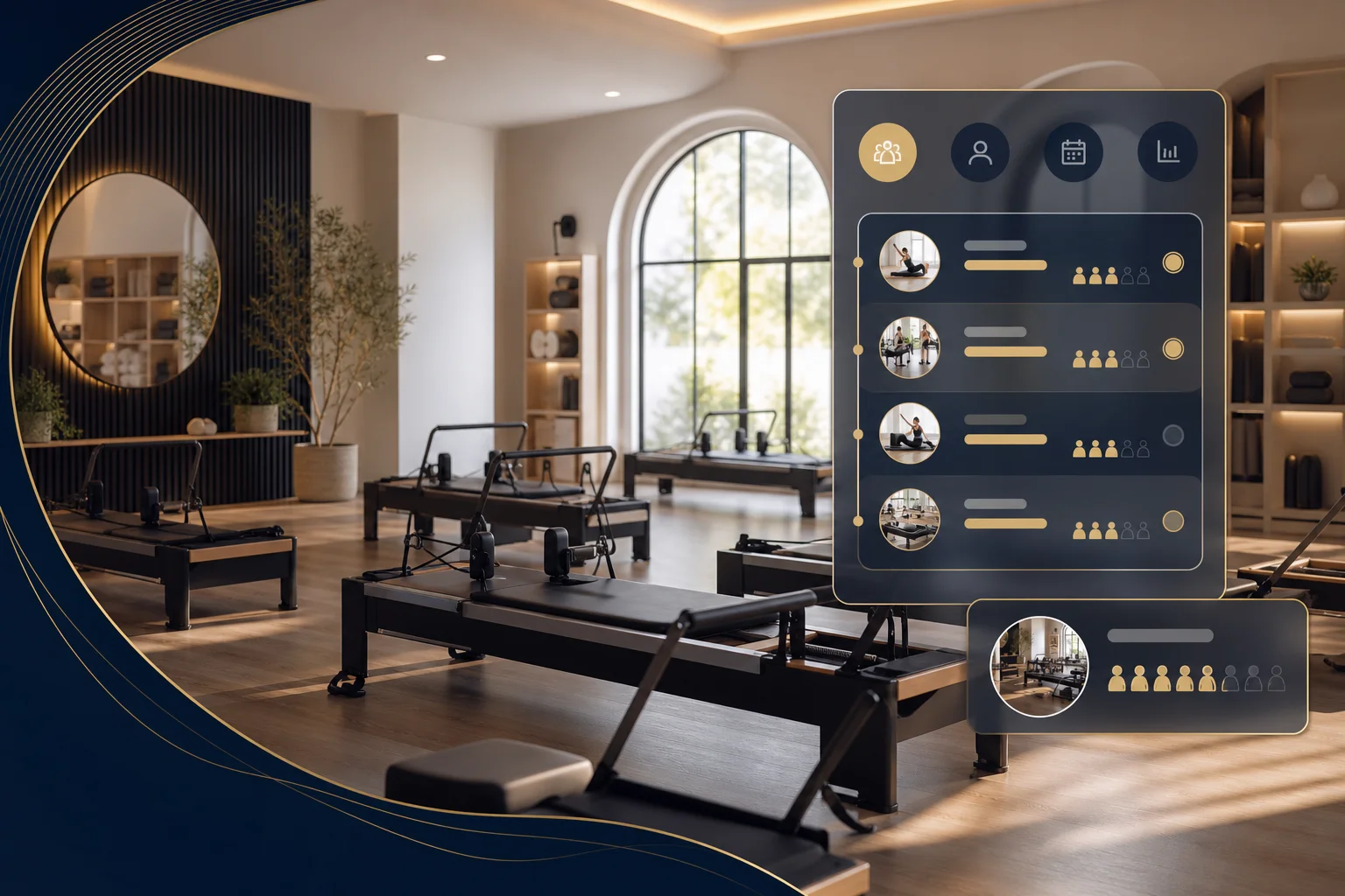 Một buổi pilates trên máy Reformer — không trùng lịch